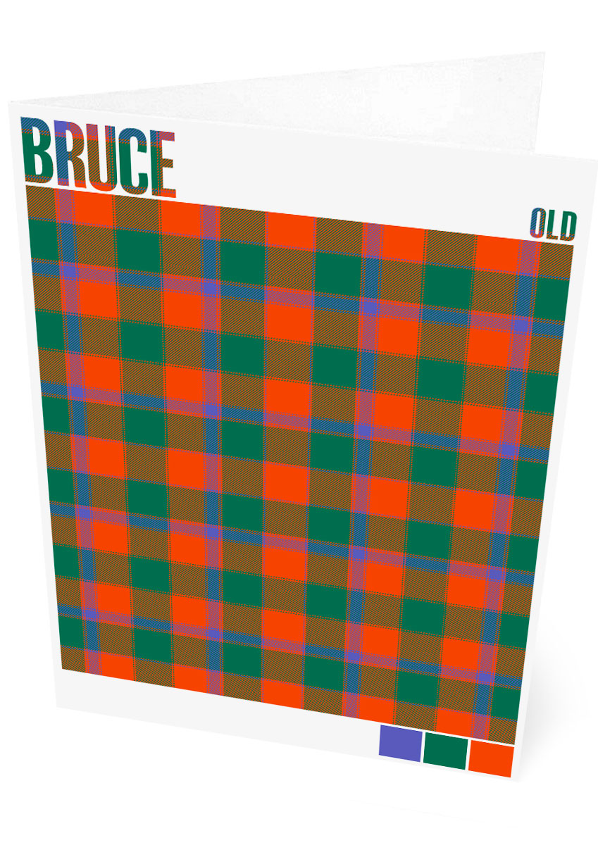 Bruce Old Ancient tartan – set of two cards