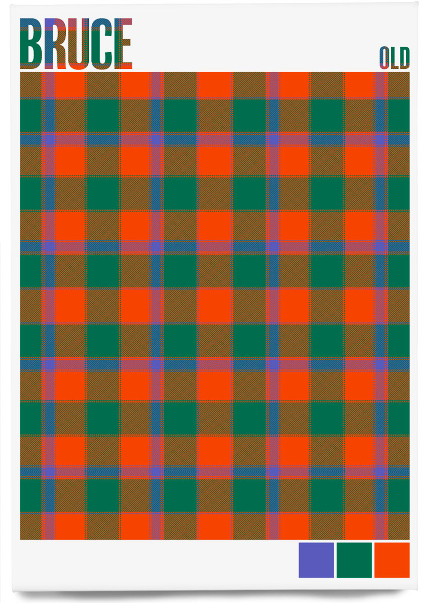 Bruce Old Ancient tartan – magnet