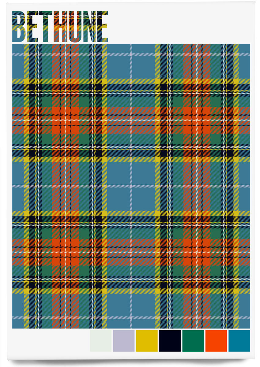 Bethune Ancient tartan – magnet