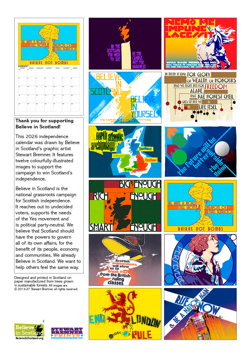 Early Days of a Better Nation – A4 calendar 2027