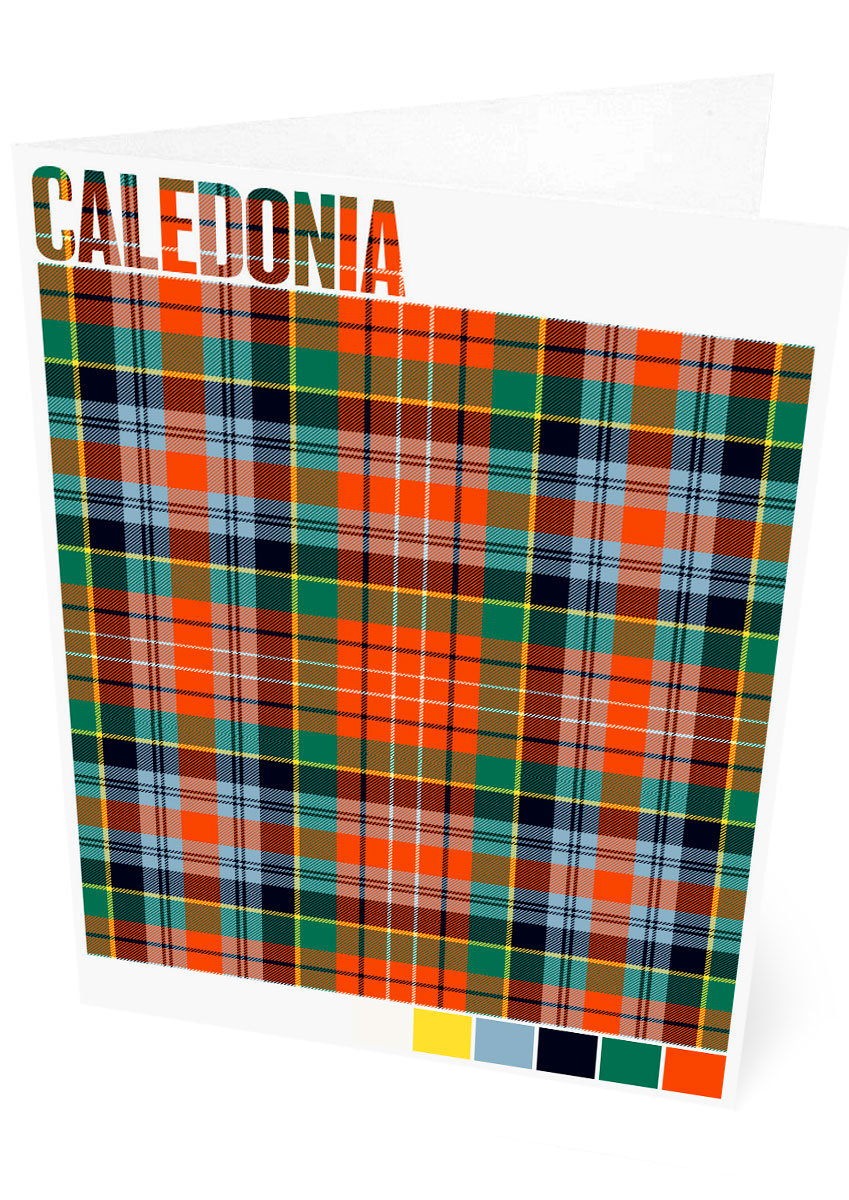 Caledonia Ancient tartan – set of two cards