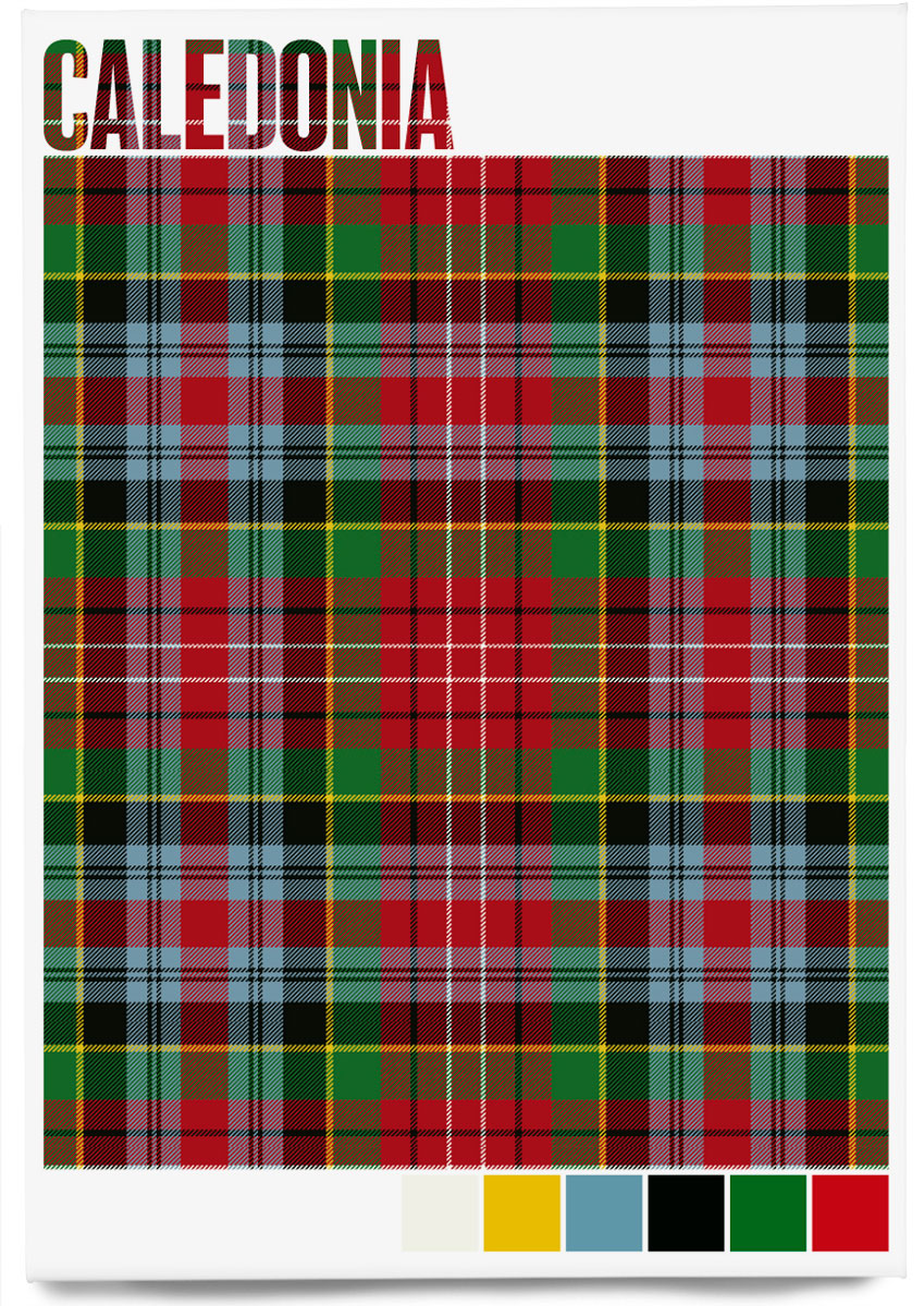 Caledonia Modern tartan – magnet