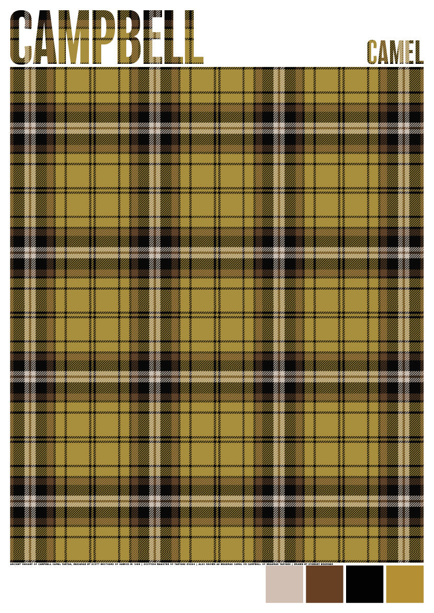 Campbell Camel Ancient tartan – poster