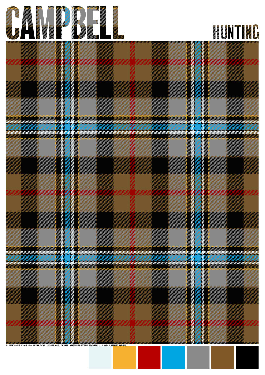 Campbell Hunting Modern tartan – poster