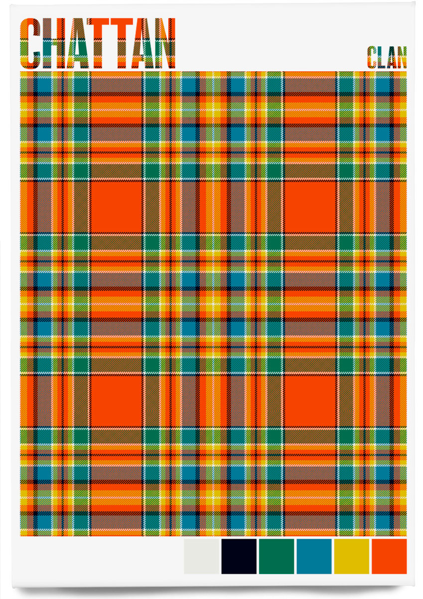 Chattan Clan Ancient tartan – magnet