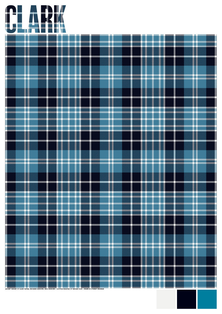 Clark Ancient tartan – poster