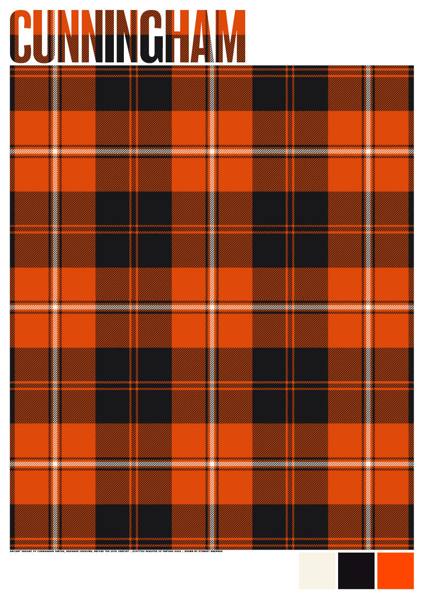 Cunningham Ancient tartan – poster