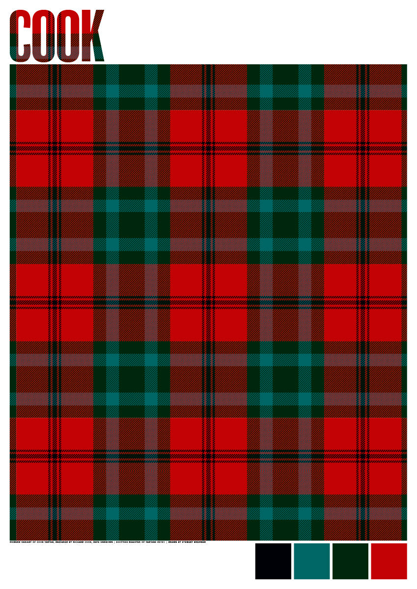 Cook Modern tartan – giclée print