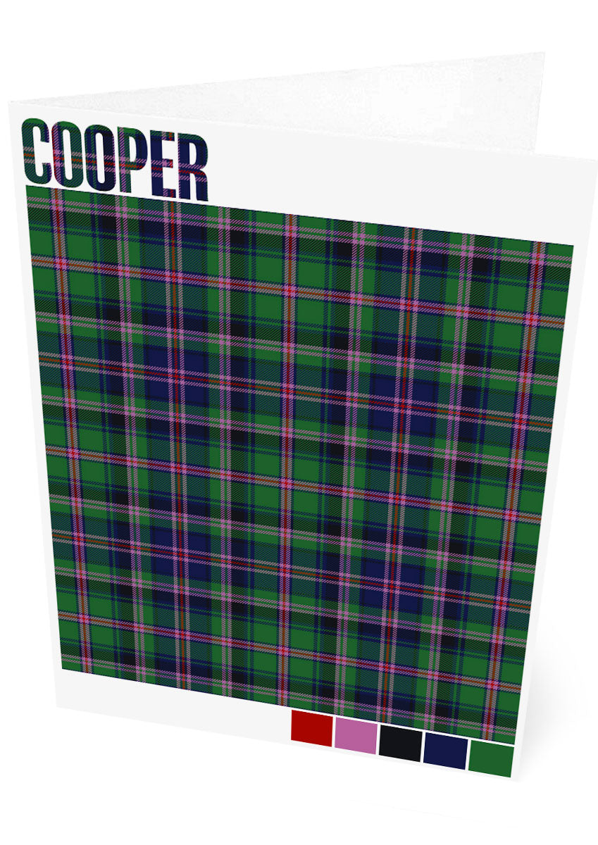 Cooper Modern tartan – set of two cards
