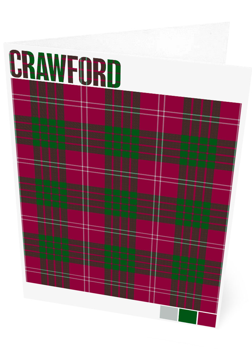 Crawford Modern tartan – set of two cards