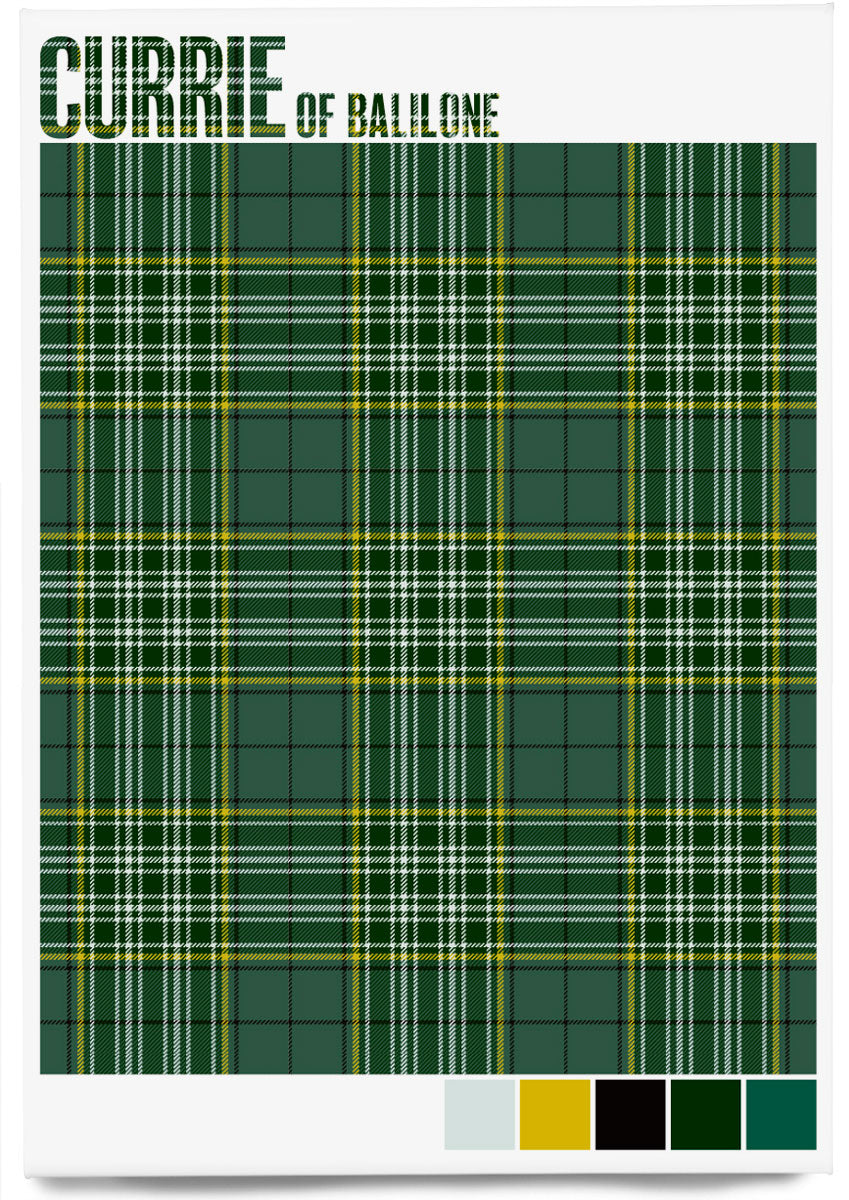 Currie of Balilone Ancient tartan – magnet