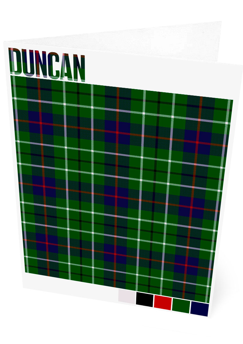 Duncan Modern tartan – set of two cards