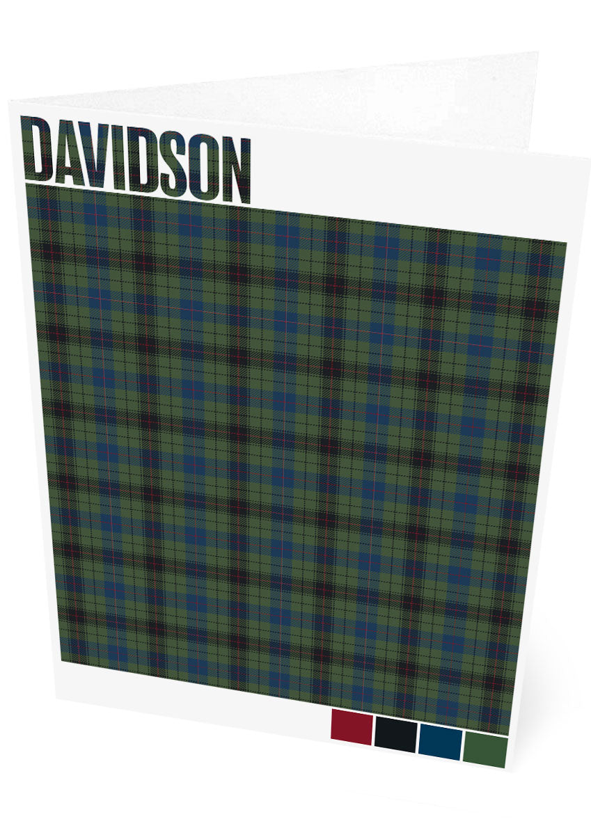 Davidson Muted tartan – set of two cards