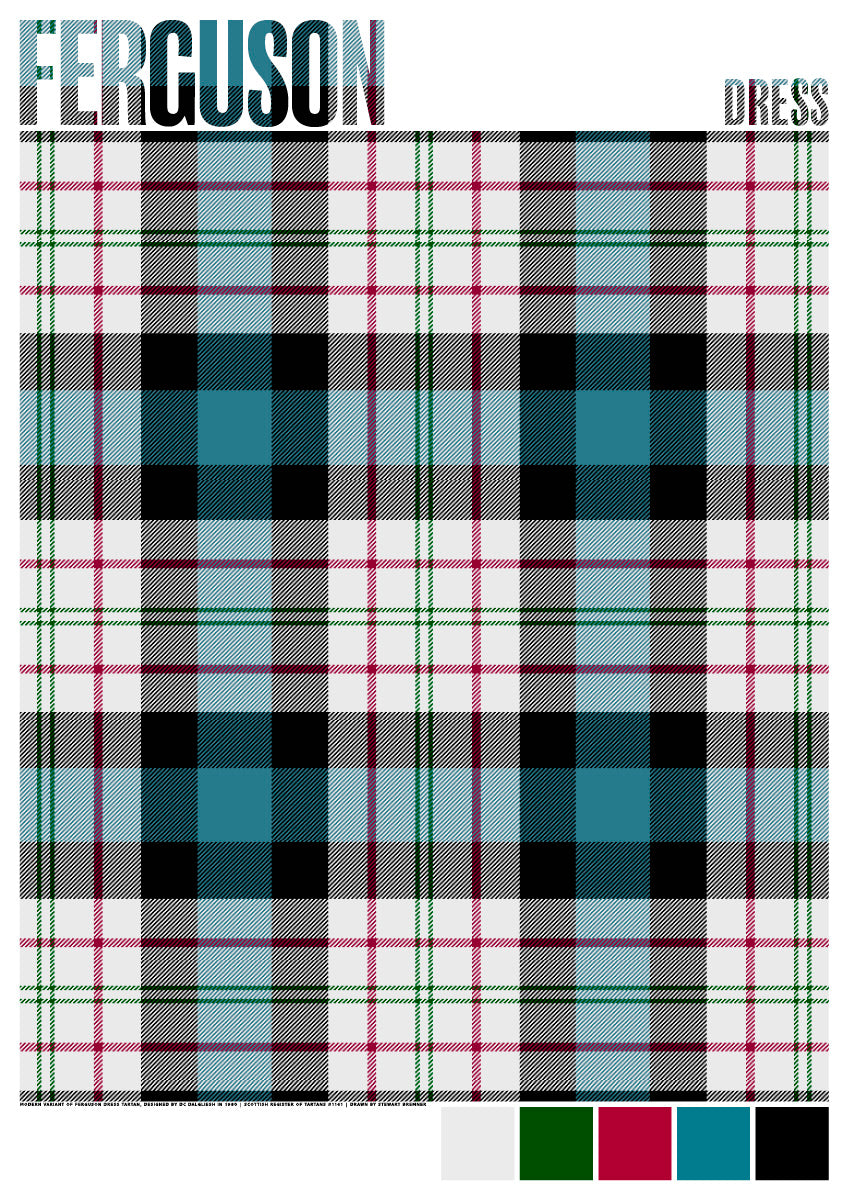 Ferguson Dress Modern tartan – poster