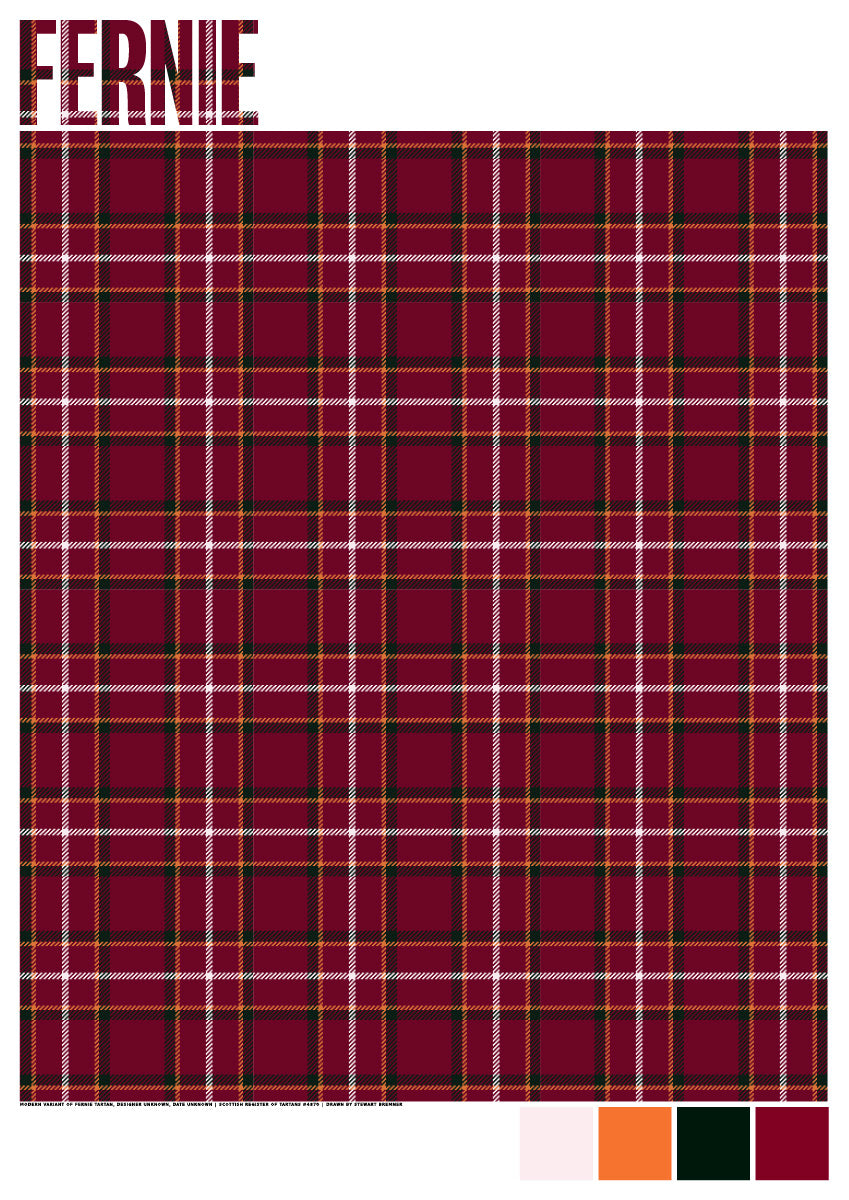 Fernie Modern tartan – giclée print
