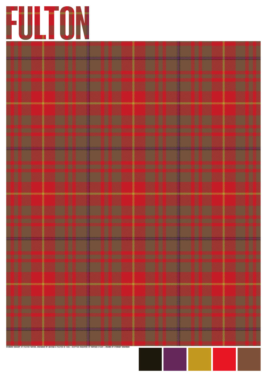 Fulton Weathered tartan – poster