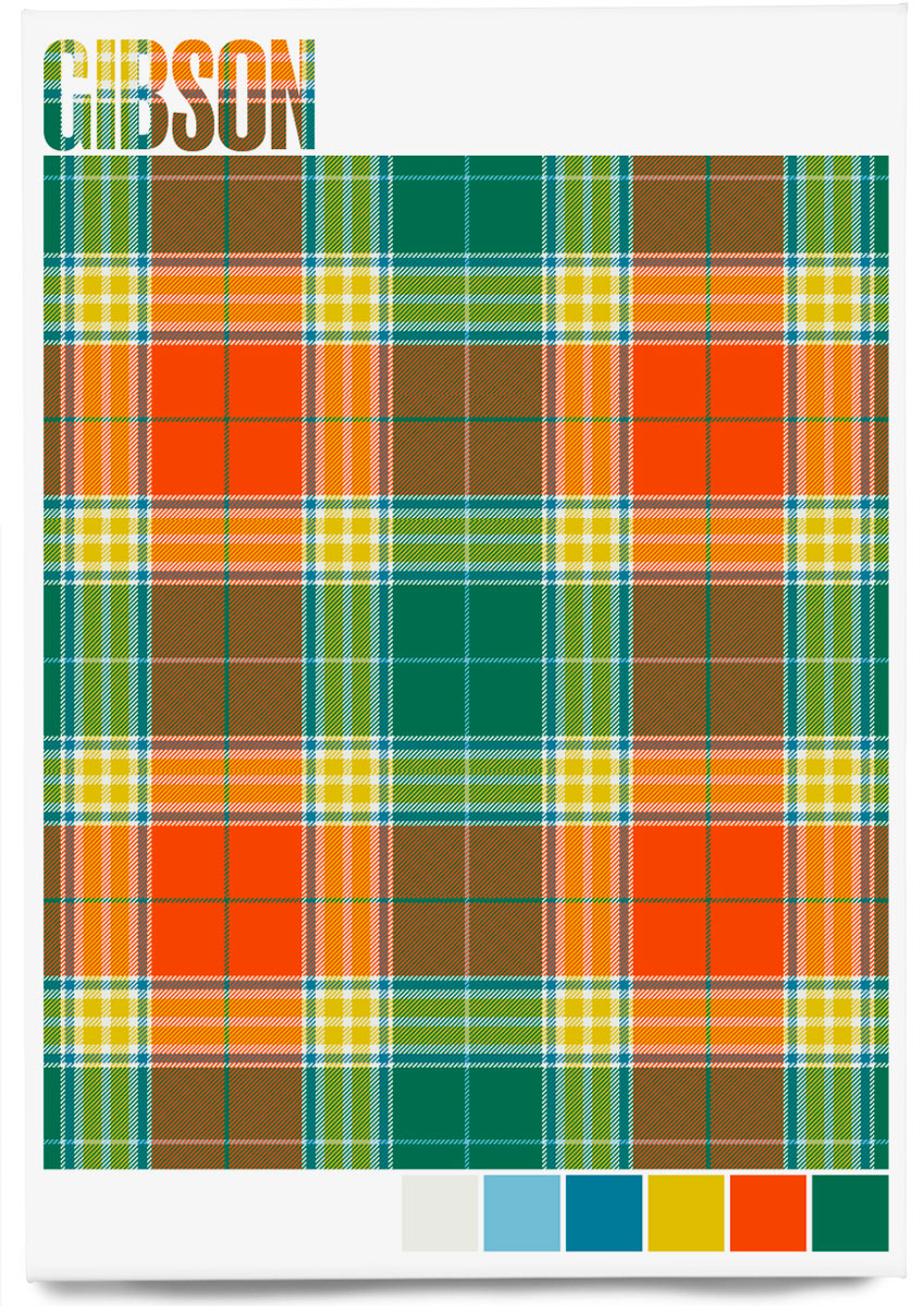 Gibson Ancient tartan – magnet