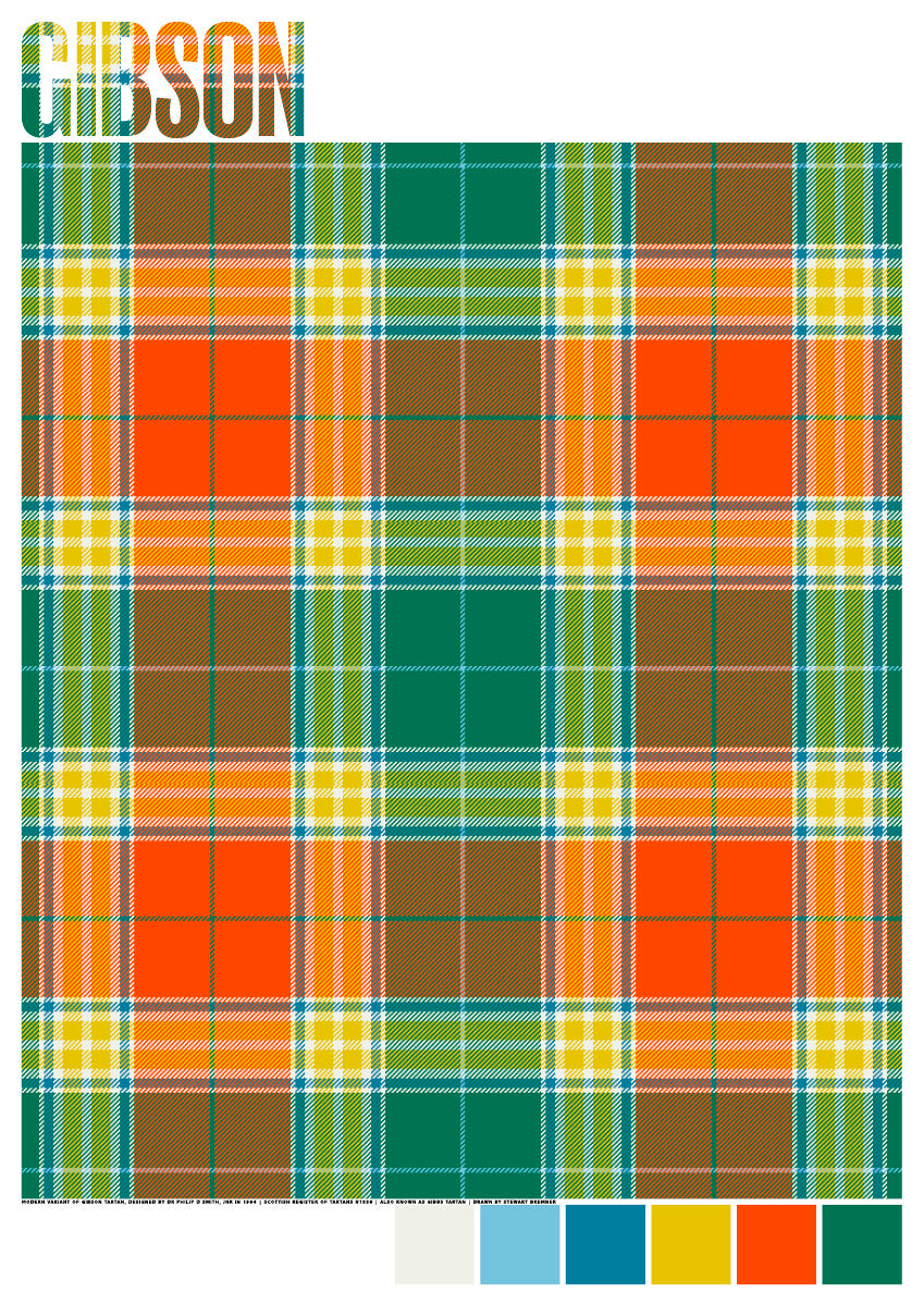 Gibson Ancient tartan – giclée print