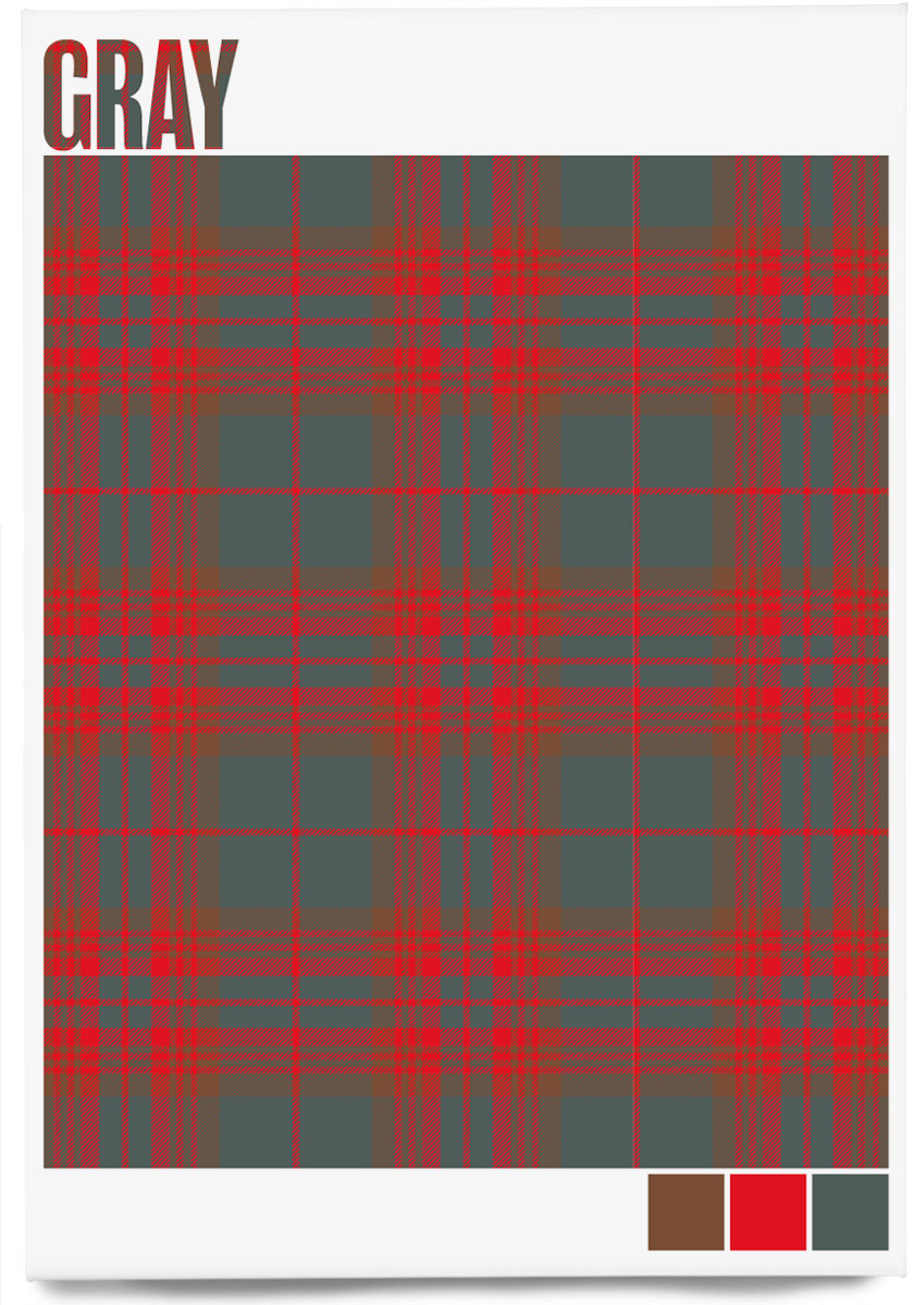 Gray Weathered tartan – magnet