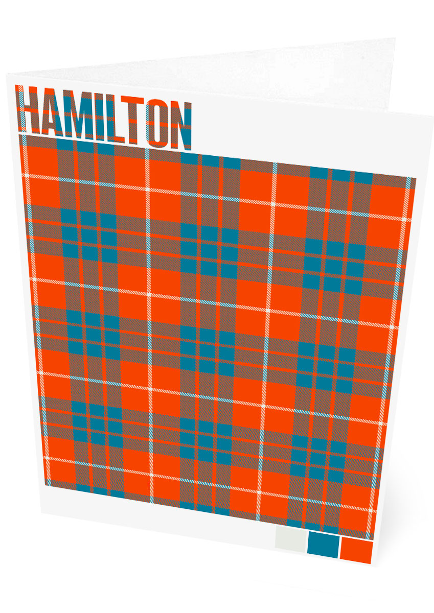 Hamilton Ancient tartan – set of two cards