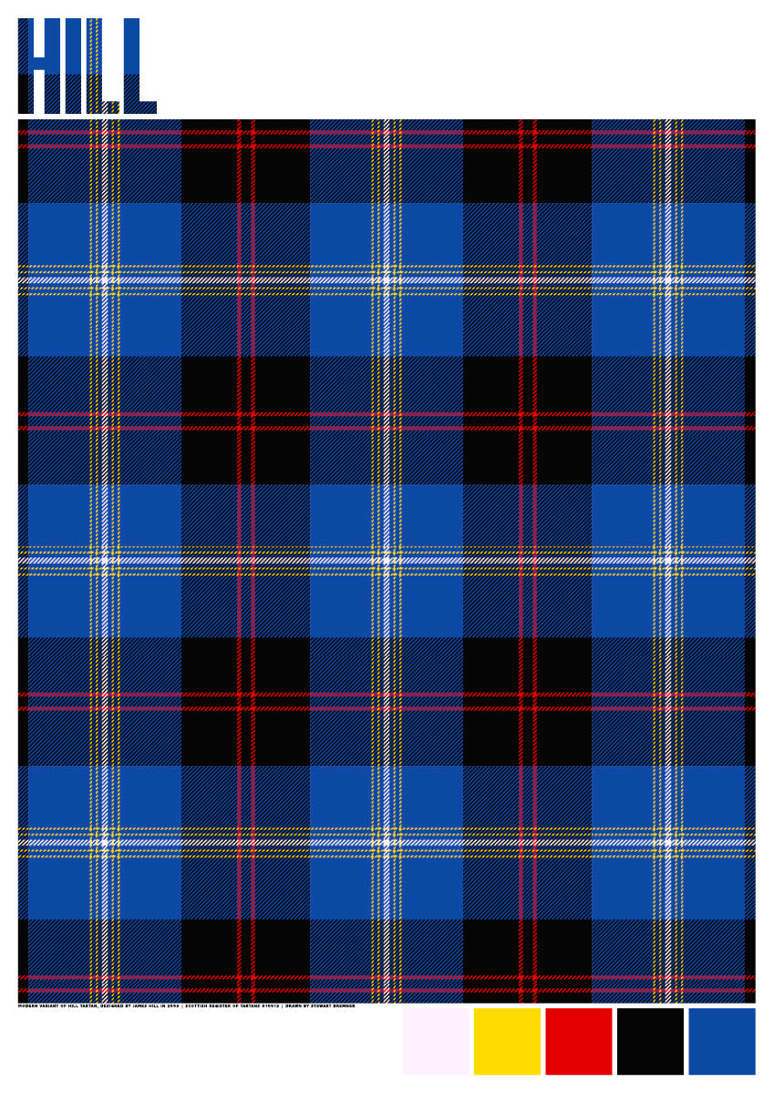 Hill Modern tartan – poster