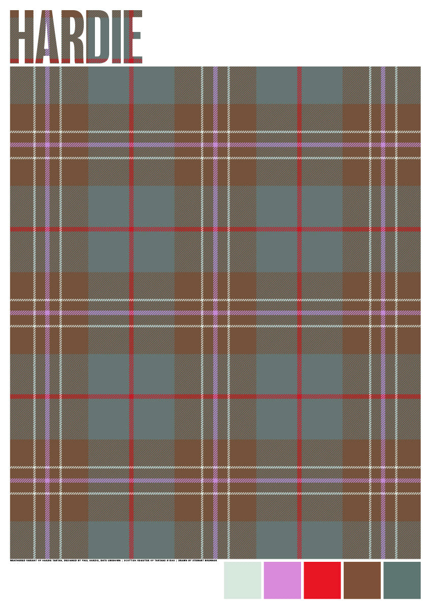 Hardie Weathered tartan – giclée print