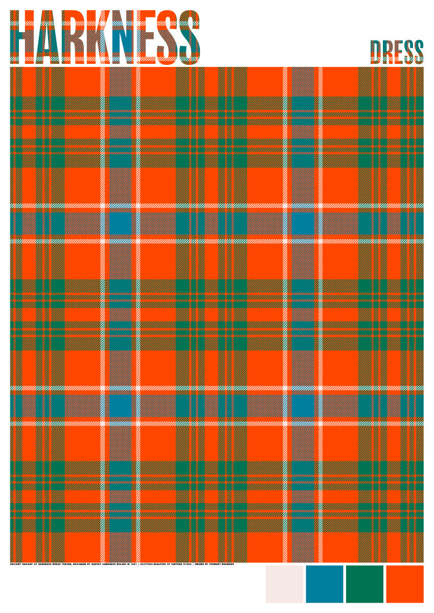Harkness Dress Ancient tartan – poster