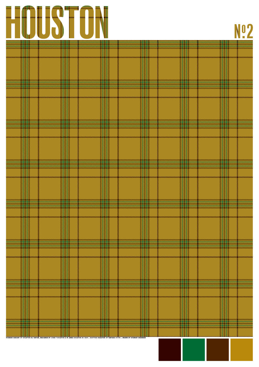 Houston #2 Modern tartan – poster