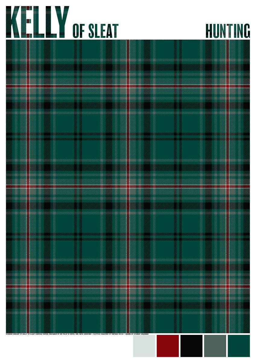 Kelly of Sleat Hunting Modern tartan – poster