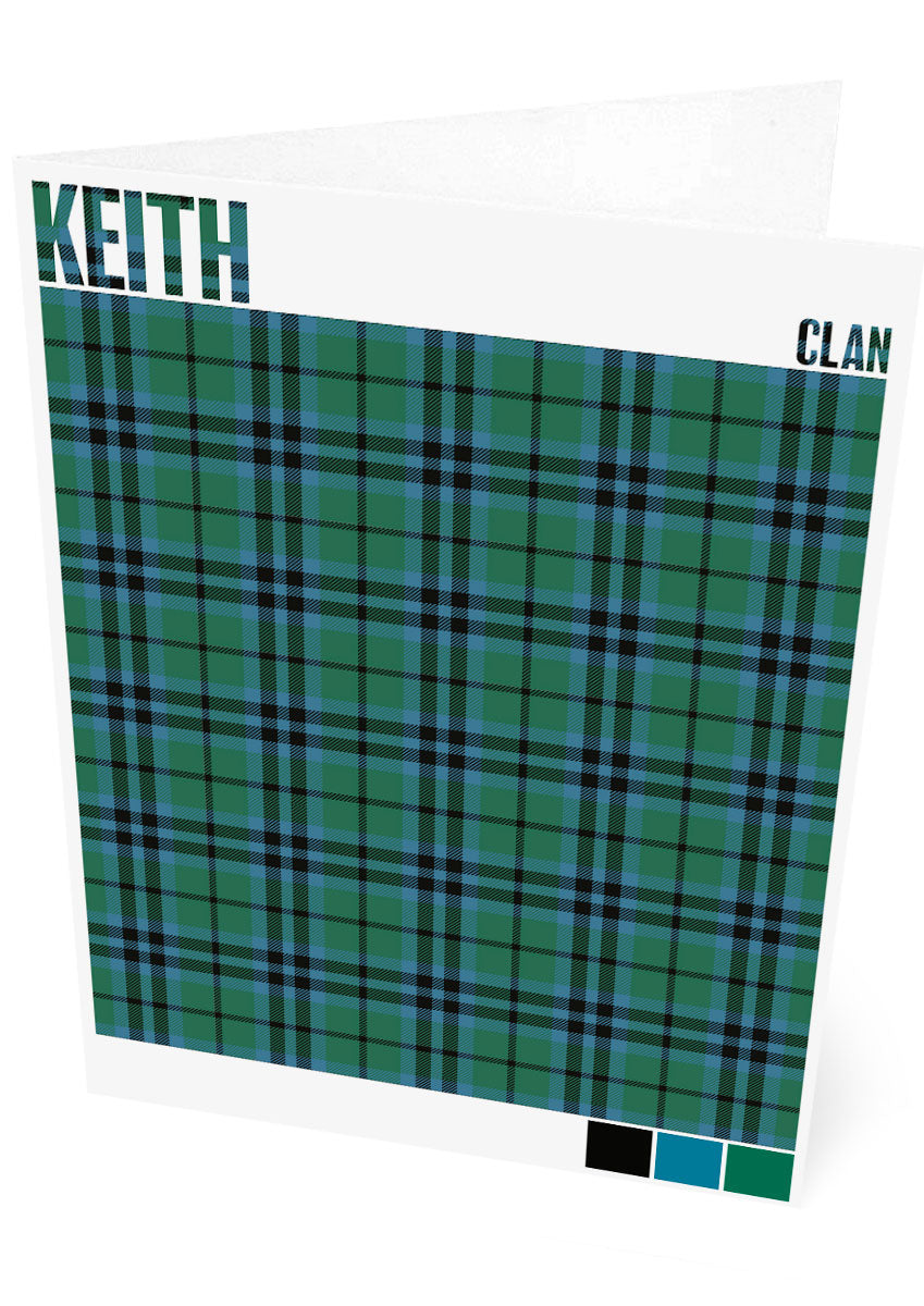 Keith Clan Ancient tartan – set of two cards