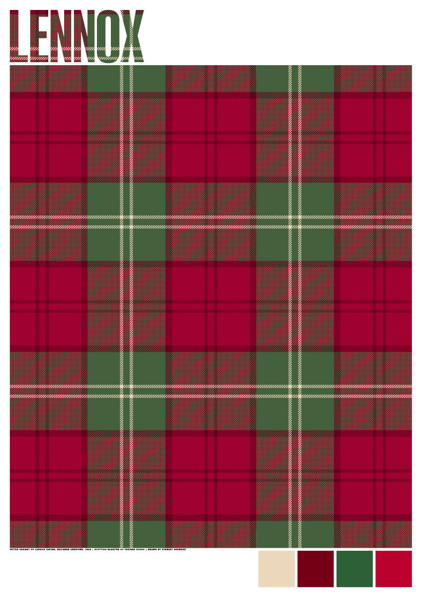 Lennox Muted tartan – poster