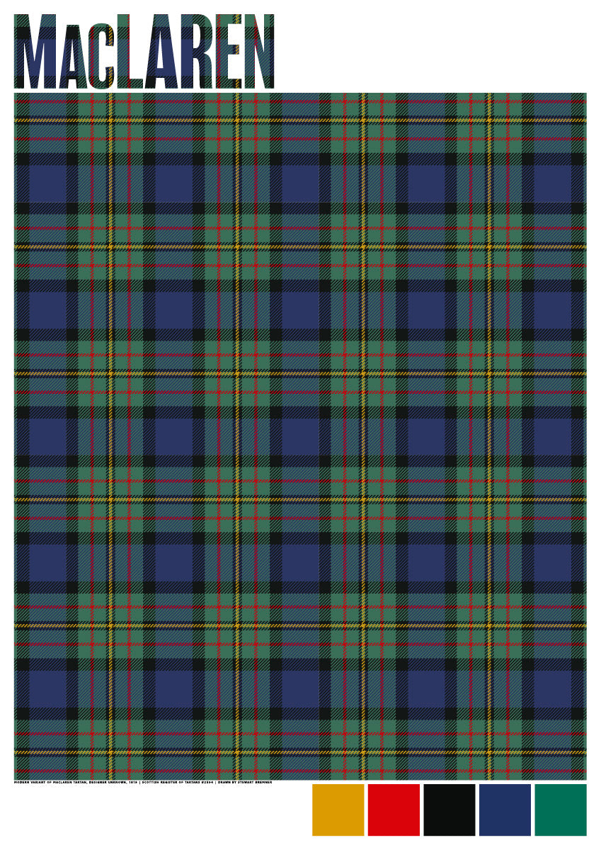MacLaren Modern tartan – poster