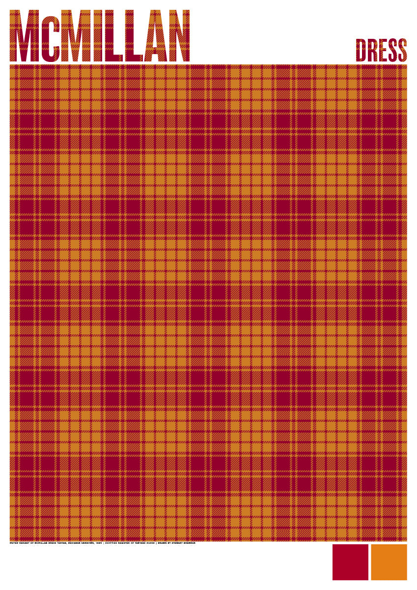McMillan Dress Muted tartan – poster