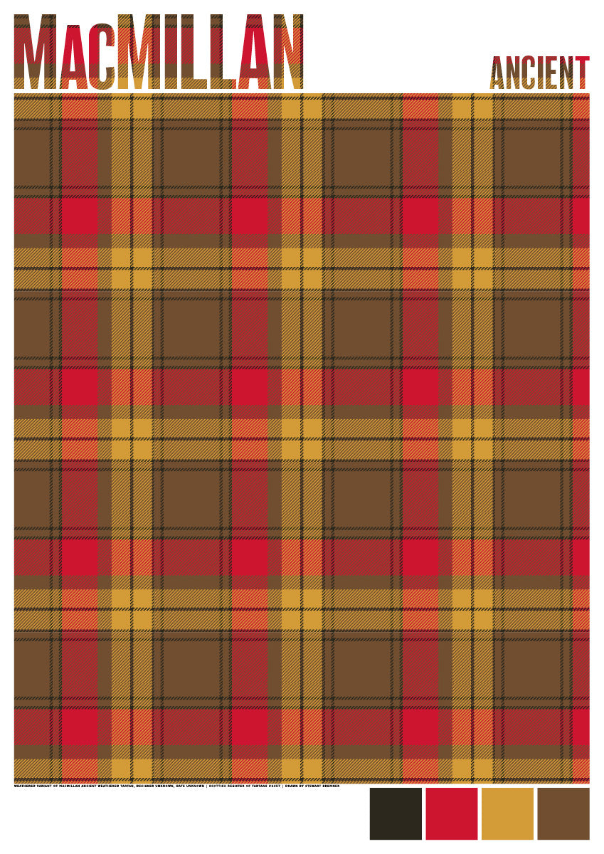 MacMillan Ancient Weathered tartan – poster