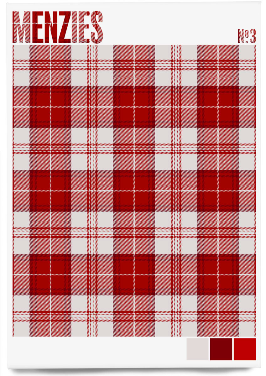 Menzies #3 Modern tartan – magnet