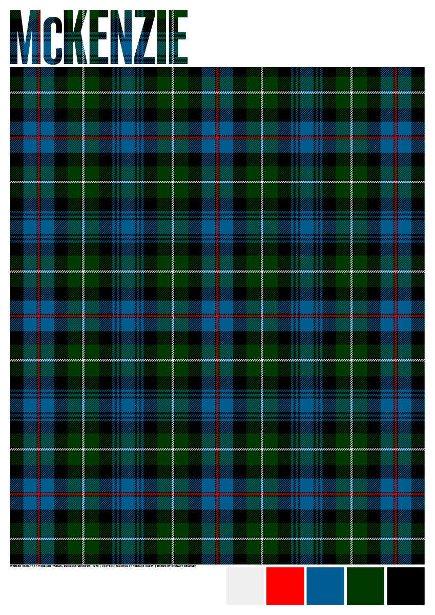 McKenzie Modern tartan – giclée print