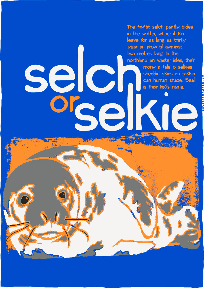 Selch or selkie (blue) – poster