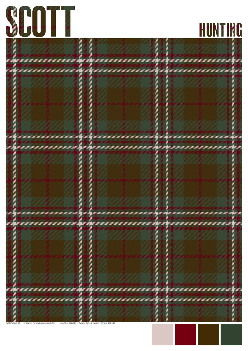Scott Hunting Muted tartan – poster