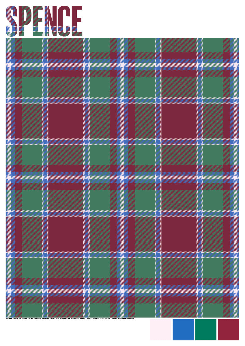 Spence Modern tartan – poster