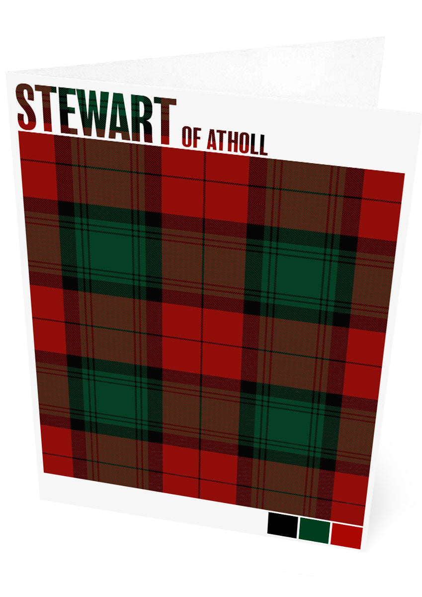 Stewart of Atholl Modern tartan – set of two cards