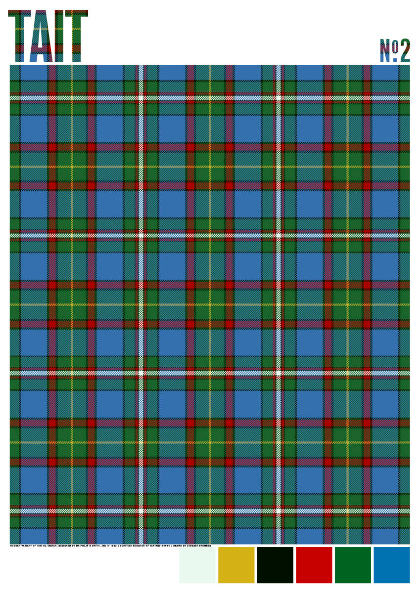 Tait #2 Modern tartan – poster