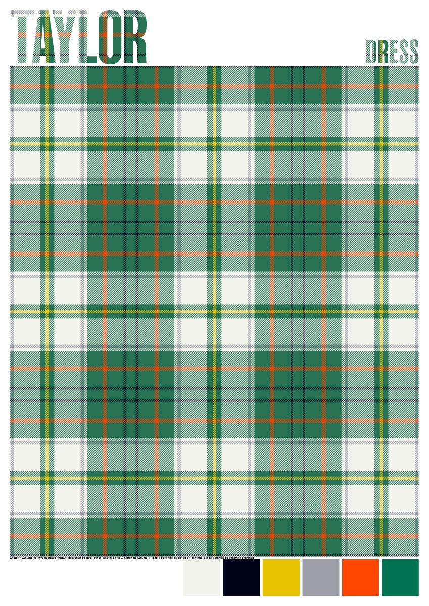 Taylor Dress Ancient tartan – poster