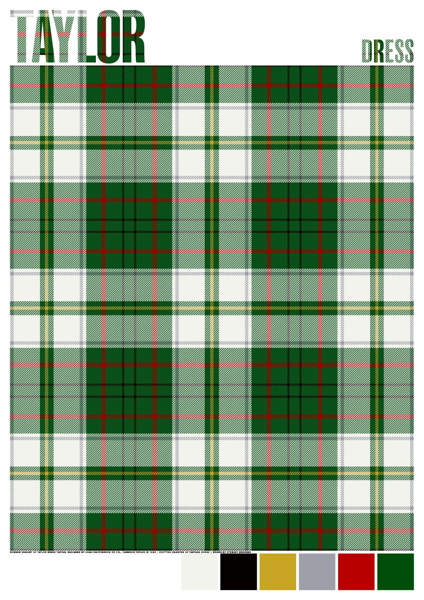 Taylor Dress Modern tartan – poster