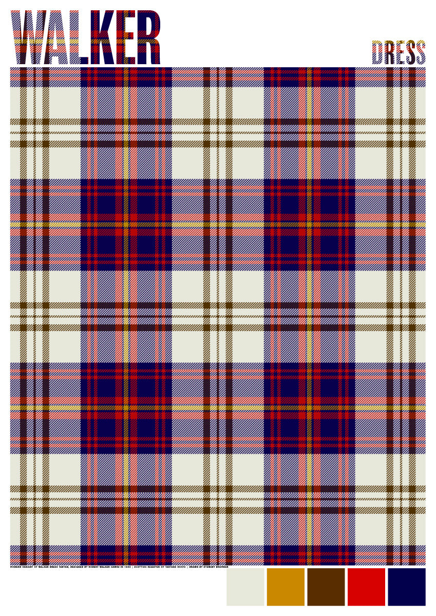 Walker Dress Modern tartan – poster