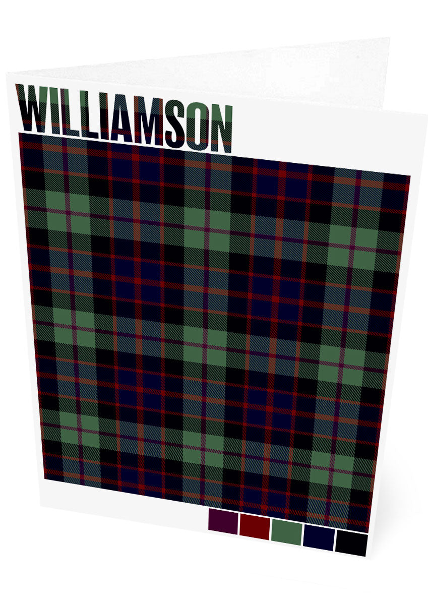 Williamson Modern tartan – set of two cards
