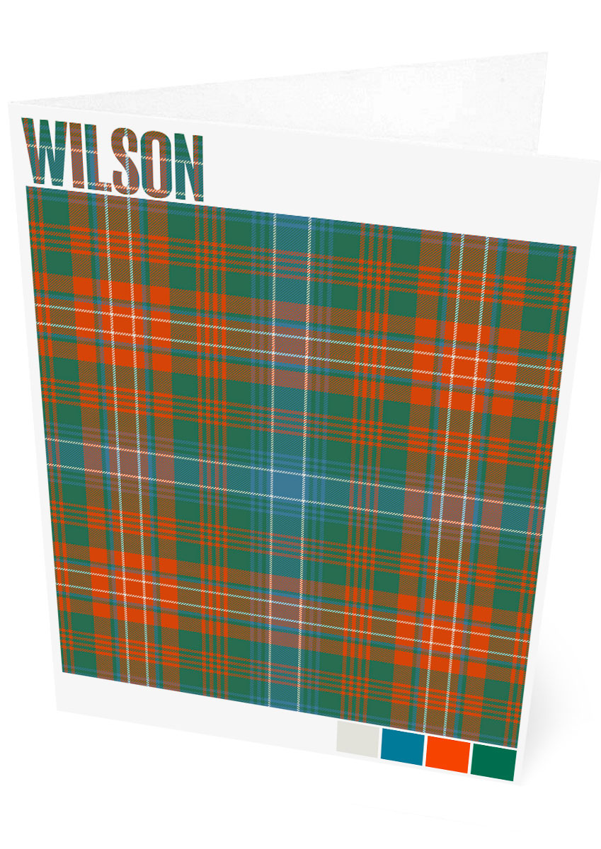 Wilson Ancient tartan – set of two cards