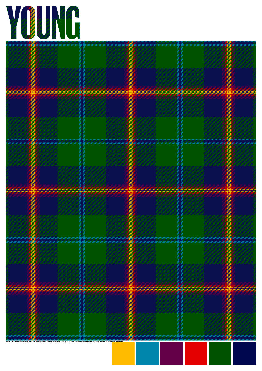 Young Modern tartan – poster