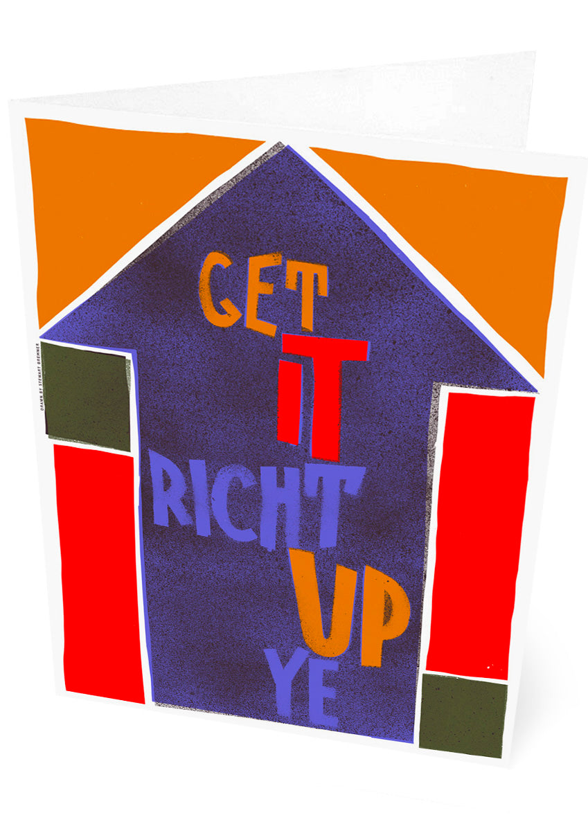 Get it richt up ye (purple) – set of two cards