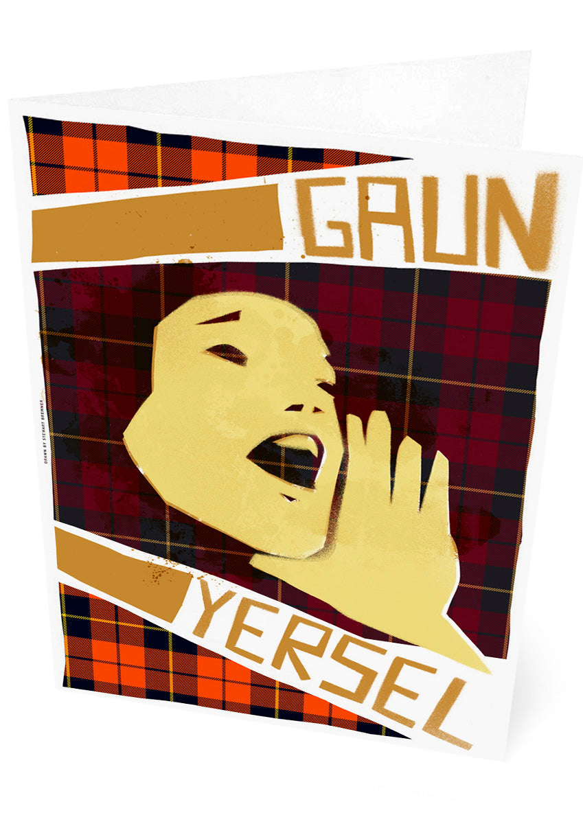 Gaun yersel (oan tartan) – set of two cards