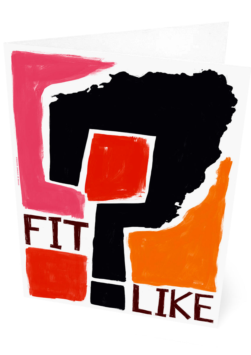Fit like? (red) – set of two cards
